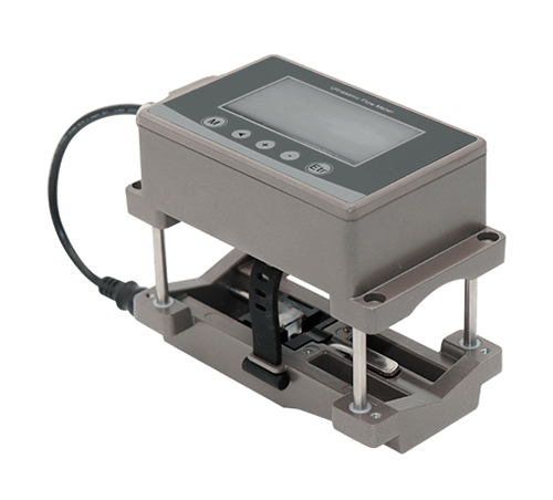 Medidor ultrasonico de flujo con abrazadera